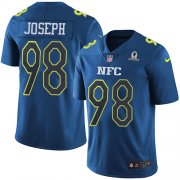 Wholesale Cheap Nike Vikings #98 Linval Joseph Navy Youth Stitched NFL Limited NFC 2017 Pro Bowl Jersey