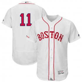 Wholesale Cheap Boston Red Sox #11 Rafael Devers Majestic Alternate Authentic Collection Flex Base Player Jersey White