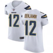 Wholesale Cheap Nike Chargers #12 Travis Benjamin White Men's Stitched NFL Vapor Untouchable Elite Jersey