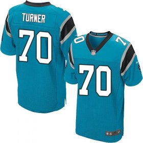 Wholesale Cheap Nike Panthers #70 Trai Turner Blue Alternate Men\'s Stitched NFL Elite Jersey