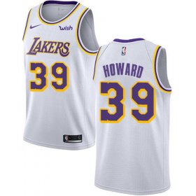 Wholesale Cheap Nike Lakers #39 Dwight Howard White NBA Swingman Association Edition Jersey