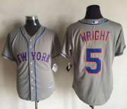 Wholesale Cheap Mets #5 David Wright New Grey Cool Base Stitched MLB Jersey