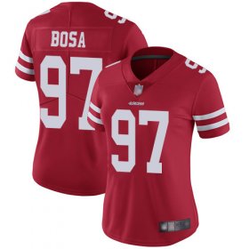 Wholesale Cheap Nike 49ers #97 Nick Bosa Red Team Color Women\'s Stitched NFL Vapor Untouchable Limited Jersey