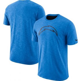 Wholesale Cheap Men\'s Los Angeles Chargers Nike Powder Blue Sideline Cotton Slub Performance T-Shirt
