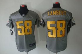Wholesale Cheap Nike Steelers #58 Jack Lambert Grey Shadow Men\'s Stitched NFL Elite Jersey