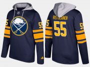 Wholesale Cheap Sabres #55 Rasmus Ristolainen Blue Name And Number Hoodie