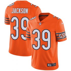 Wholesale Cheap Nike Bears #39 Eddie Jackson Orange Men\'s Stitched NFL Limited Rush Jersey