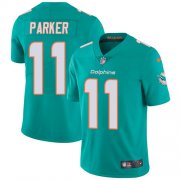Wholesale Cheap Nike Dolphins #11 DeVante Parker Aqua Green Team Color Men's Stitched NFL Vapor Untouchable Limited Jersey