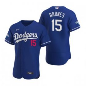 Wholesale Cheap Los Angeles Dodgers #15 Austin Barnes Royal 2020 World Series Champions Jersey