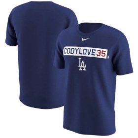 Wholesale Cheap Los Angeles Dodgers #35 Cody Bellinger Nike Legend Player Nickname Name & Number T-Shirt Royal
