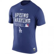Wholesale Cheap Los Angeles Dodgers Nike 2016 Authentic Collection Legend Team Issue Spring Training Performance T-Shirt Royal
