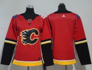 Wholesale Cheap Adidas Flames Blank Red Home Authentic Women's Stitched NHL Jersey
