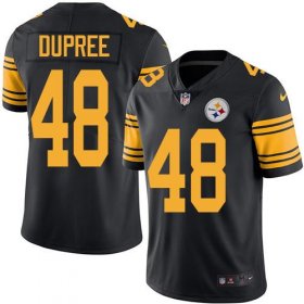 Wholesale Cheap Nike Steelers #48 Bud Dupree Black Men\'s Stitched NFL Limited Rush Jersey