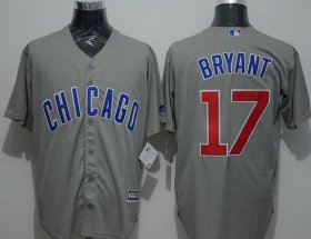 Wholesale Cheap Cubs #17 Kris Bryant Grey New Cool Base Stitched MLB Jersey