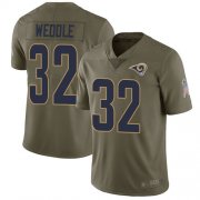 Wholesale Cheap Nike Rams #32 Eric Weddle Olive Men's Stitched NFL Limited 2017 Salute To Service Jersey