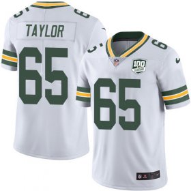 Wholesale Cheap Nike Packers #65 Lane Taylor White Men\'s 100th Season Stitched NFL Vapor Untouchable Limited Jersey