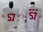Cheap Men's San Francisco 49ers #57 Dre Greenlaw White Vapor Untouchable Limited Football Stitched Jersey