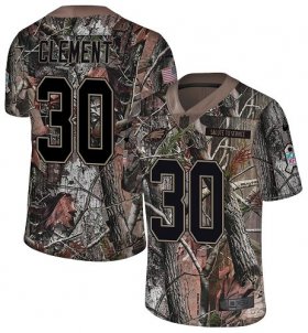Wholesale Cheap Nike Eagles #30 Corey Clement Camo Men\'s Stitched NFL Limited Rush Realtree Jersey
