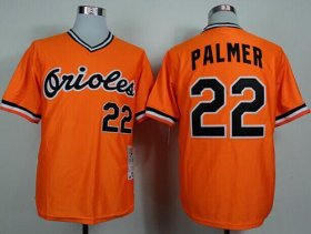 Wholesale Cheap Mitchell And Ness 1982 Orioles #22 Jim Palmer Orange Throwback Stitched MLB Jersey