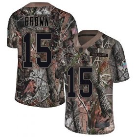 Wholesale Cheap Nike Ravens #15 Marquise Brown Camo Men\'s Stitched NFL Limited Rush Realtree Jersey