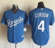 Wholesale Cheap Royals #4 Alex Gordon Light Blue Alternate 1 New Cool Base Stitched MLB Jersey