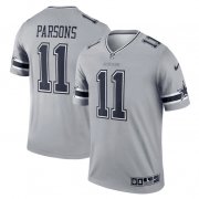 Wholesale Cheap Men's Dallas Cowboys #11 Micah Parsons Gray Stitched Game Jersey