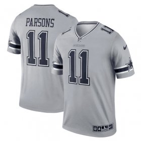 Wholesale Cheap Men\'s Dallas Cowboys #11 Micah Parsons Gray Stitched Game Jersey