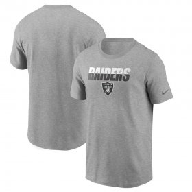 Wholesale Cheap Las Vegas Raiders Nike Split T-Shirt Heathered Gray