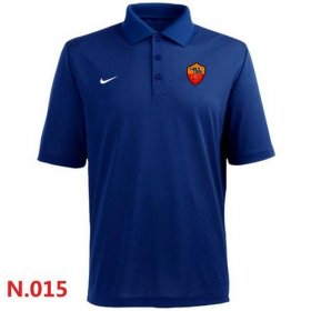 Wholesale Cheap Nike Roma Italy Textured Solid Performance Polo Blue