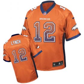 Wholesale Cheap Nike Broncos #12 Paxton Lynch Orange Team Color Men\'s Stitched NFL Elite Drift Fashion Jersey