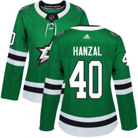 Cheap Adidas Stars #40 Martin Hanzal Green Home Authentic Women\'s Stitched NHL Jersey