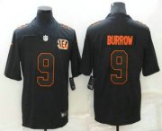 Wholesale Cheap Men's Cincinnati Bengals #9 Joe Burrow Black 2021 Vapor Untouchable Stitched NFL Nike Limited Fashion Jersey