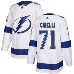 Cheap Adidas Lightning #71 Anthony Cirelli White Road Authentic Youth Stitched NHL Jersey
