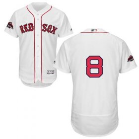 Wholesale Cheap Red Sox #8 Carl Yastrzemski White Flexbase Authentic Collection 2018 World Series Stitched MLB Jersey