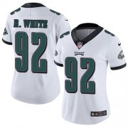 Wholesale Cheap Nike Eagles #92 Reggie White White Women's Stitched NFL Vapor Untouchable Limited Jersey