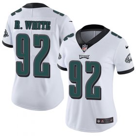 Wholesale Cheap Nike Eagles #92 Reggie White White Women\'s Stitched NFL Vapor Untouchable Limited Jersey