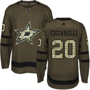 Wholesale Cheap Adidas Stars #20 Dino Ciccarelli Green Salute to Service Stitched NHL Jersey