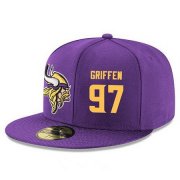 Wholesale Cheap Minnesota Vikings #97 Everson Griffen Snapback Cap NFL Player Purple with Gold Number Stitched Hat