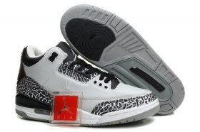 Wholesale Cheap Air Jordan 3 Retro Shoes wolf grey/black