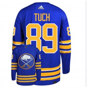 Cheap Men\'s Buffalo Sabres #89 Alex Tuch Blue Stitched Jersey