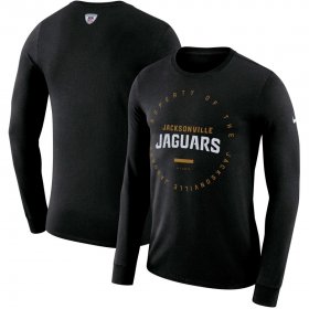Wholesale Cheap Jacksonville Jaguars Nike Property Of Sideline Performance Long Sleeve T-Shirt Black