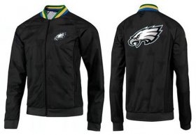 Wholesale Cheap NFL Philadelphia Eagles Team Logo Jacket Black_2