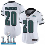 Wholesale Cheap Nike Eagles #20 Brian Dawkins White Super Bowl LII Women's Stitched NFL Vapor Untouchable Limited Jersey