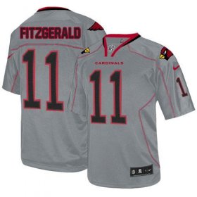 Wholesale Cheap Nike Cardinals #11 Larry Fitzgerald Lights Out Grey Men\'s Stitched NFL Elite Jersey
