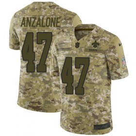 Wholesale Cheap Nike Saints #47 Alex Anzalone Camo Men\'s Stitched NFL Limited 2018 Salute To Service Jersey