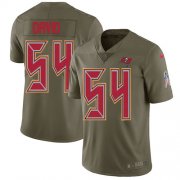 Wholesale Cheap Nike Buccaneers #54 Lavonte David Olive Men's Stitched NFL Limited 2017 Salute to Service Jersey