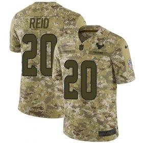 Wholesale Cheap Nike Texans #20 Justin Reid Camo Men\'s Stitched NFL Limited 2018 Salute To Service Jersey