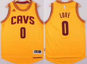 Wholesale Cheap Cleveland Cavaliers #0 Kevin Love Revolution 30 Swingman 2014 New Yellow Jersey
