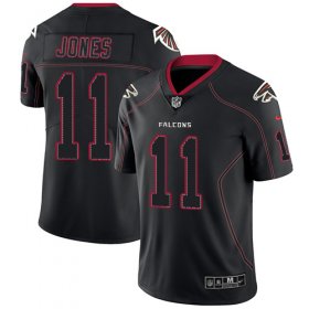 Wholesale Cheap Nike Falcons #11 Julio Jones Lights Out Black Men\'s Stitched NFL Limited Rush Jersey
