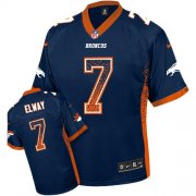 Wholesale Cheap Nike Broncos #7 John Elway Navy Blue Alternate Men's Stitched NFL Elite Drift Fashion Jersey